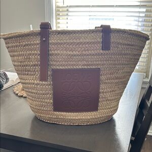 Loewe Brown Woven Tote